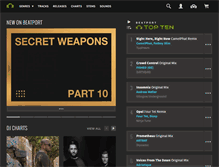 Tablet Screenshot of beatport.com